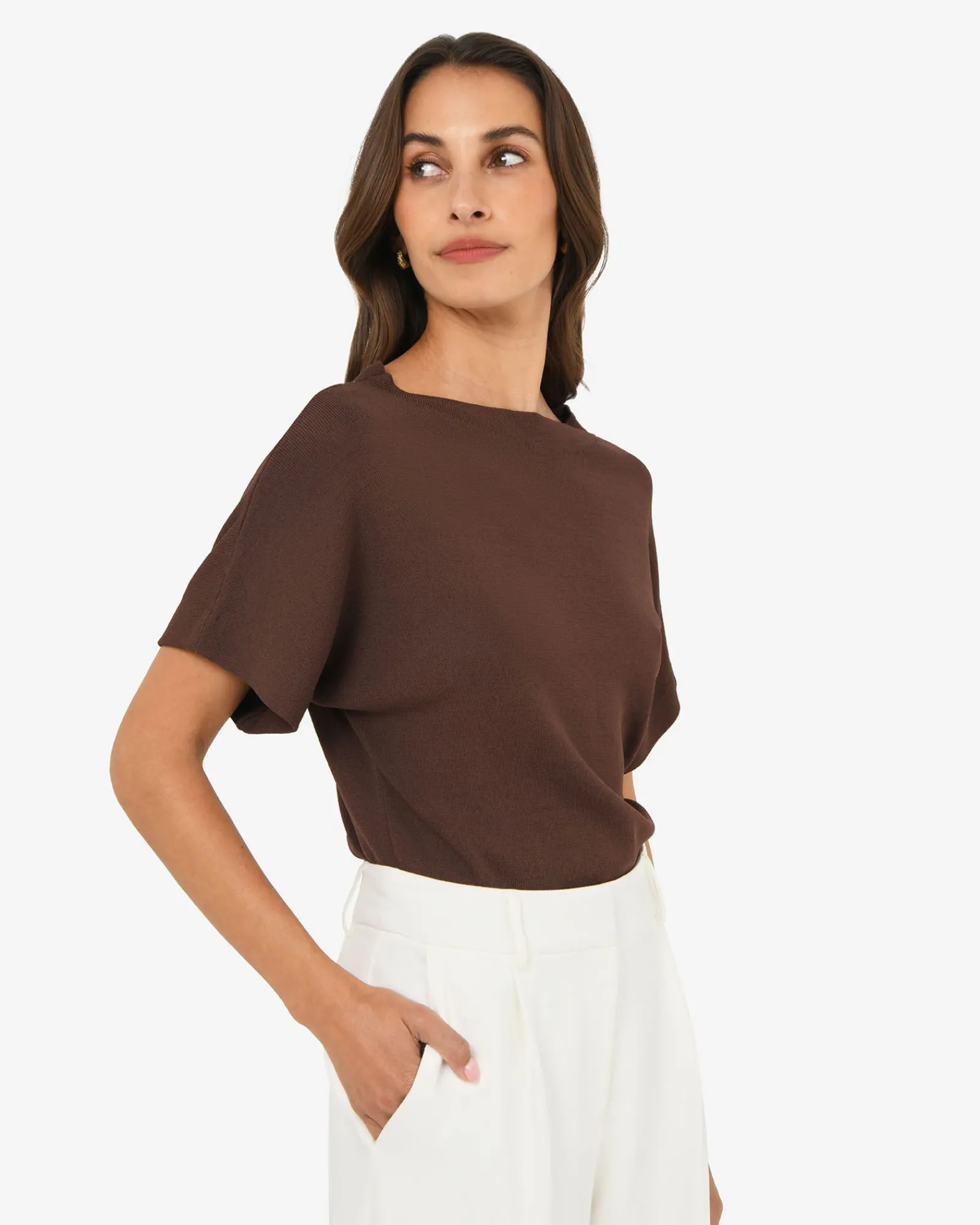Forcast Jemma Relaxed Knit Top* T-Shirts & Tops|Work Tops
