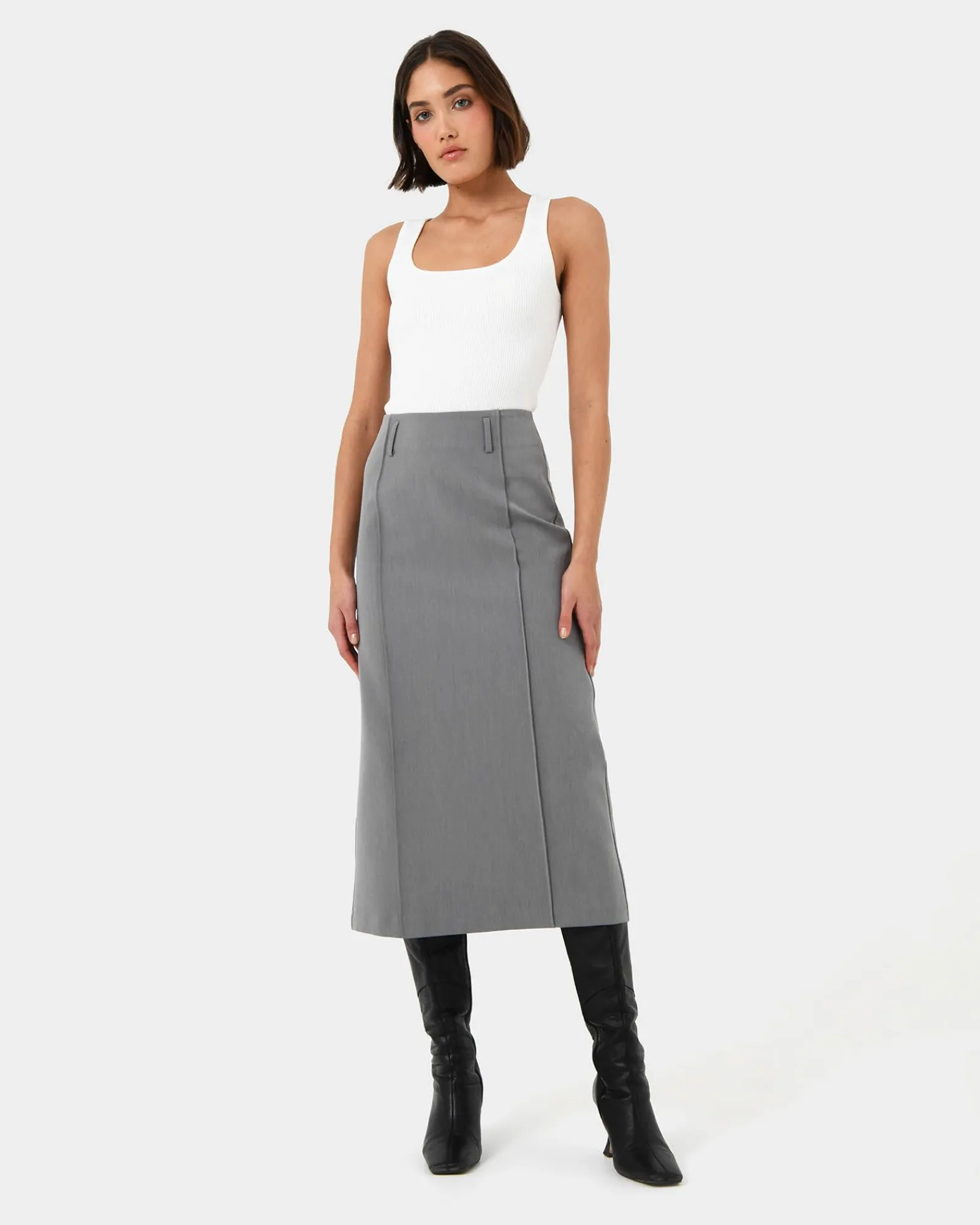 Forcast Joelle Column Skirt* Midi & Maxi Skirts|Work Skirts