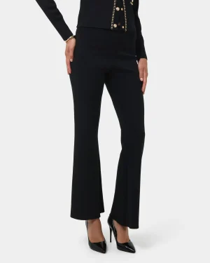 Forcast Jordy Flared Knit Pants* High-Waisted Pants|Work Pants