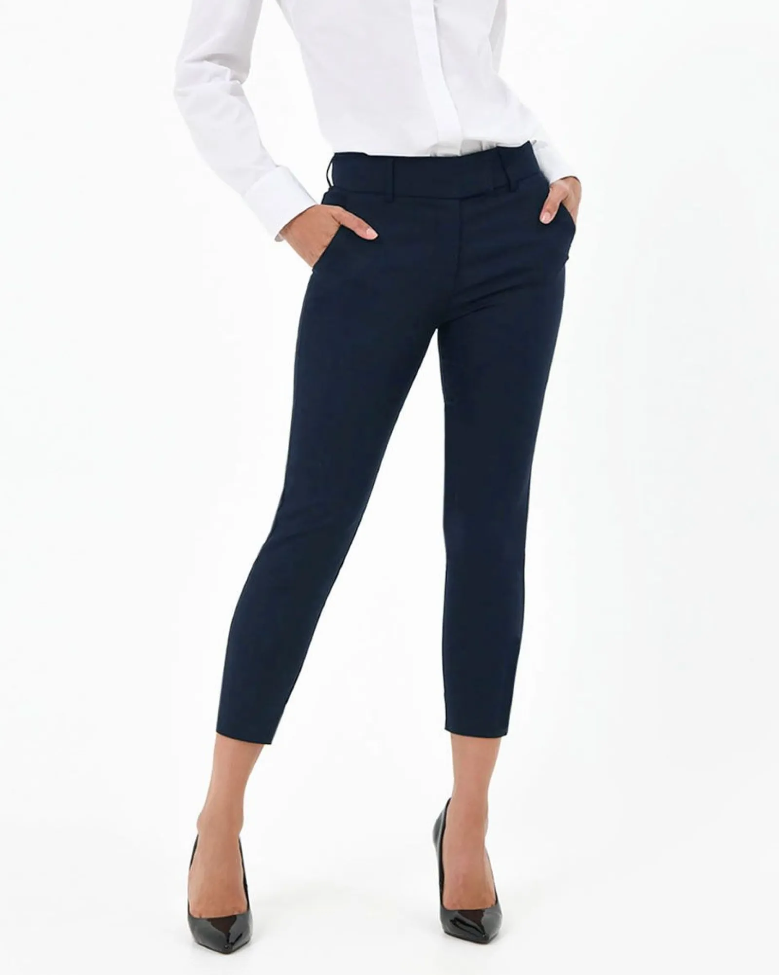 Forcast Josie 2 Cropped Notch Pants* Cropped Pants|Slim Leg Pants