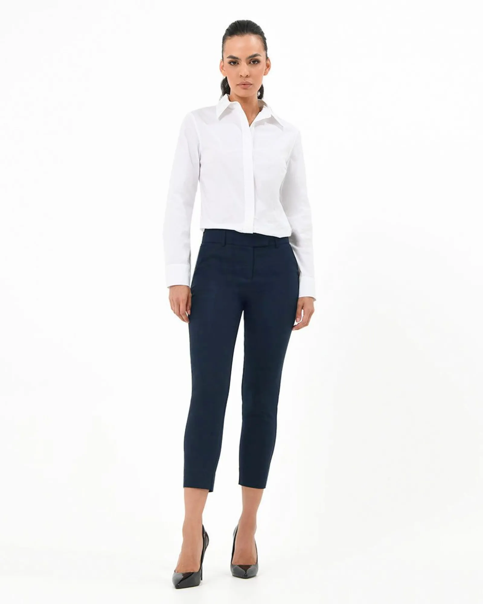 Forcast Josie 2 Cropped Notch Pants* Cropped Pants|Slim Leg Pants