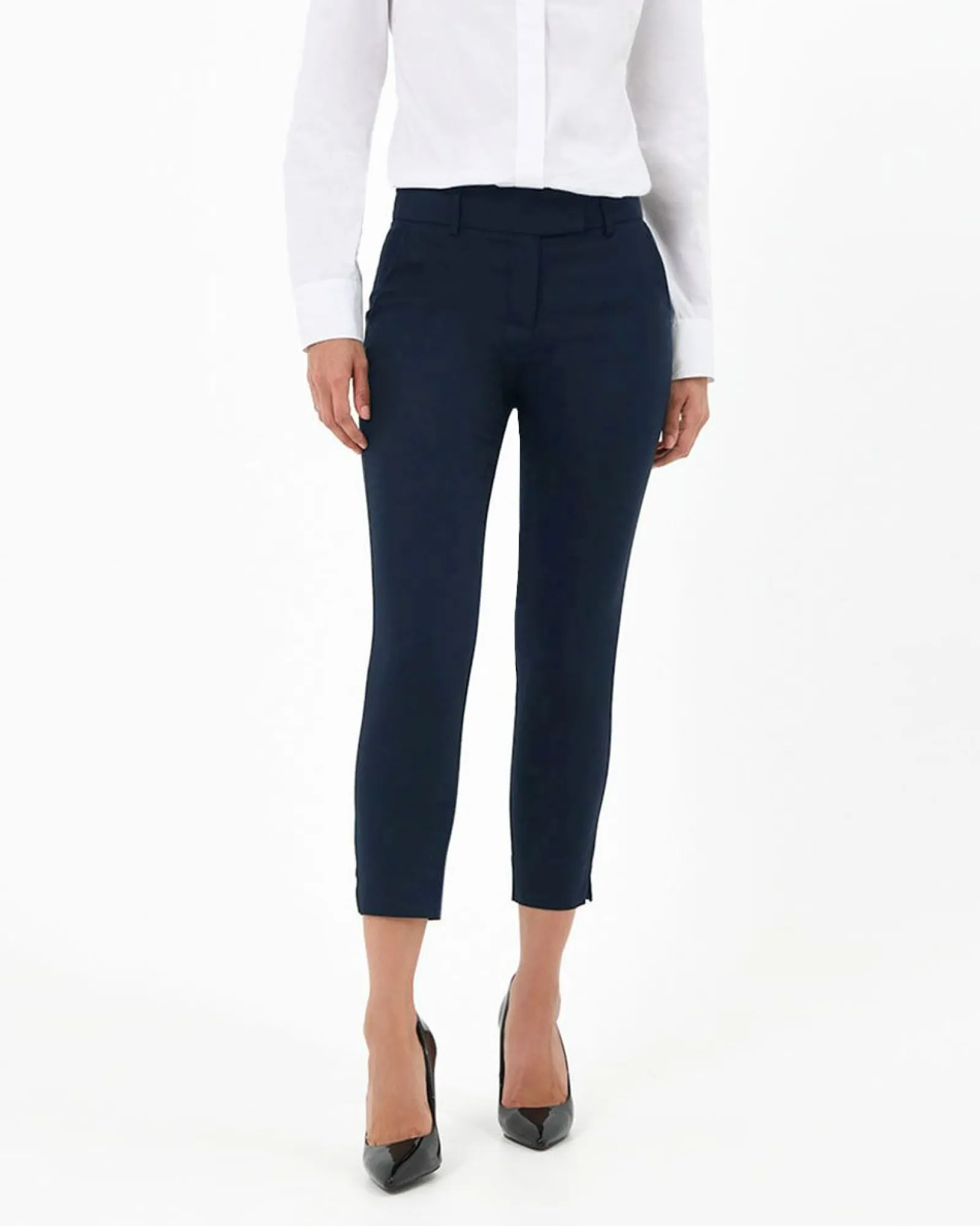 Forcast Josie 2 Cropped Notch Pants* Cropped Pants|Slim Leg Pants