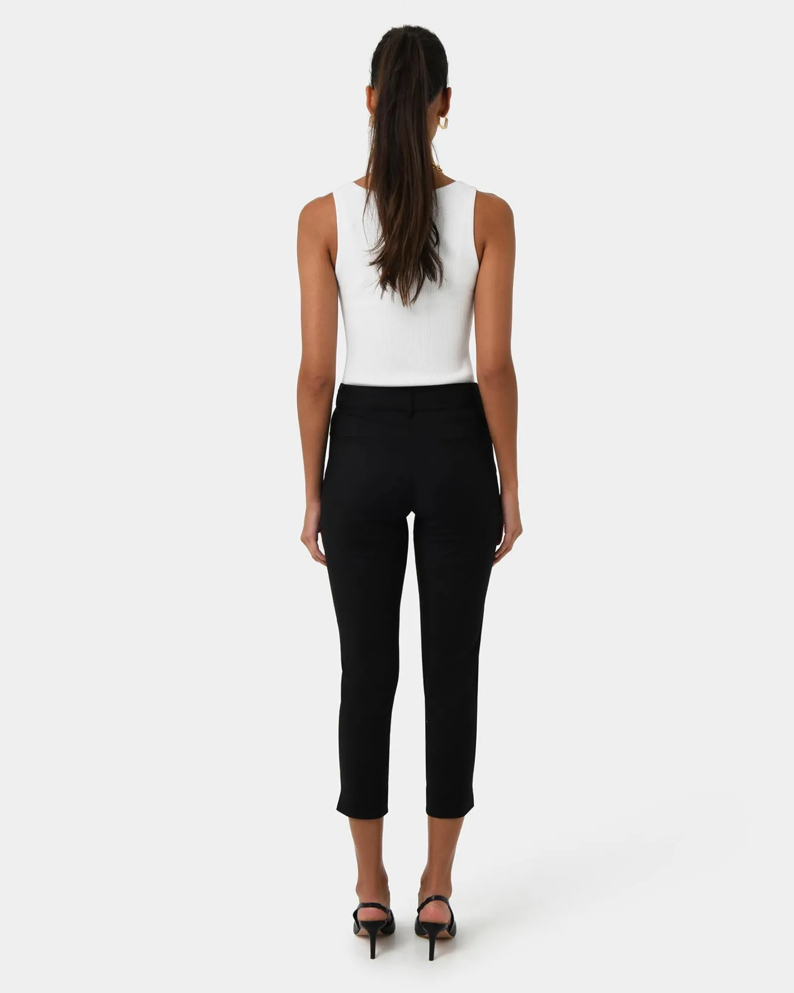 Forcast Josie 2 Cropped Notch Pants* Cropped Pants|Slim Leg Pants