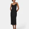 Forcast Joy Satin Cowl Neck Dress* Midi Dresses|Midi Dresses
