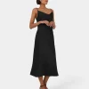 Forcast Joy Satin Cowl Neck Dress* Midi Dresses|Midi Dresses