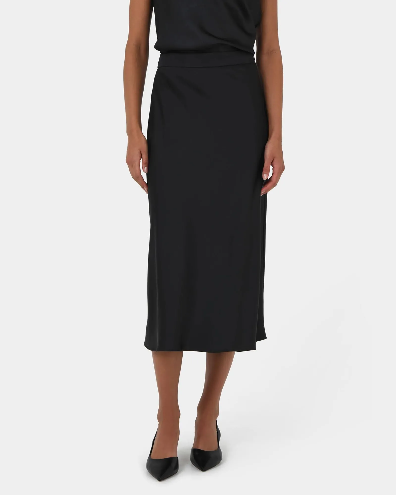 Forcast Joy Satin Midi Skirt* Midi & Maxi Skirts|Work Skirts