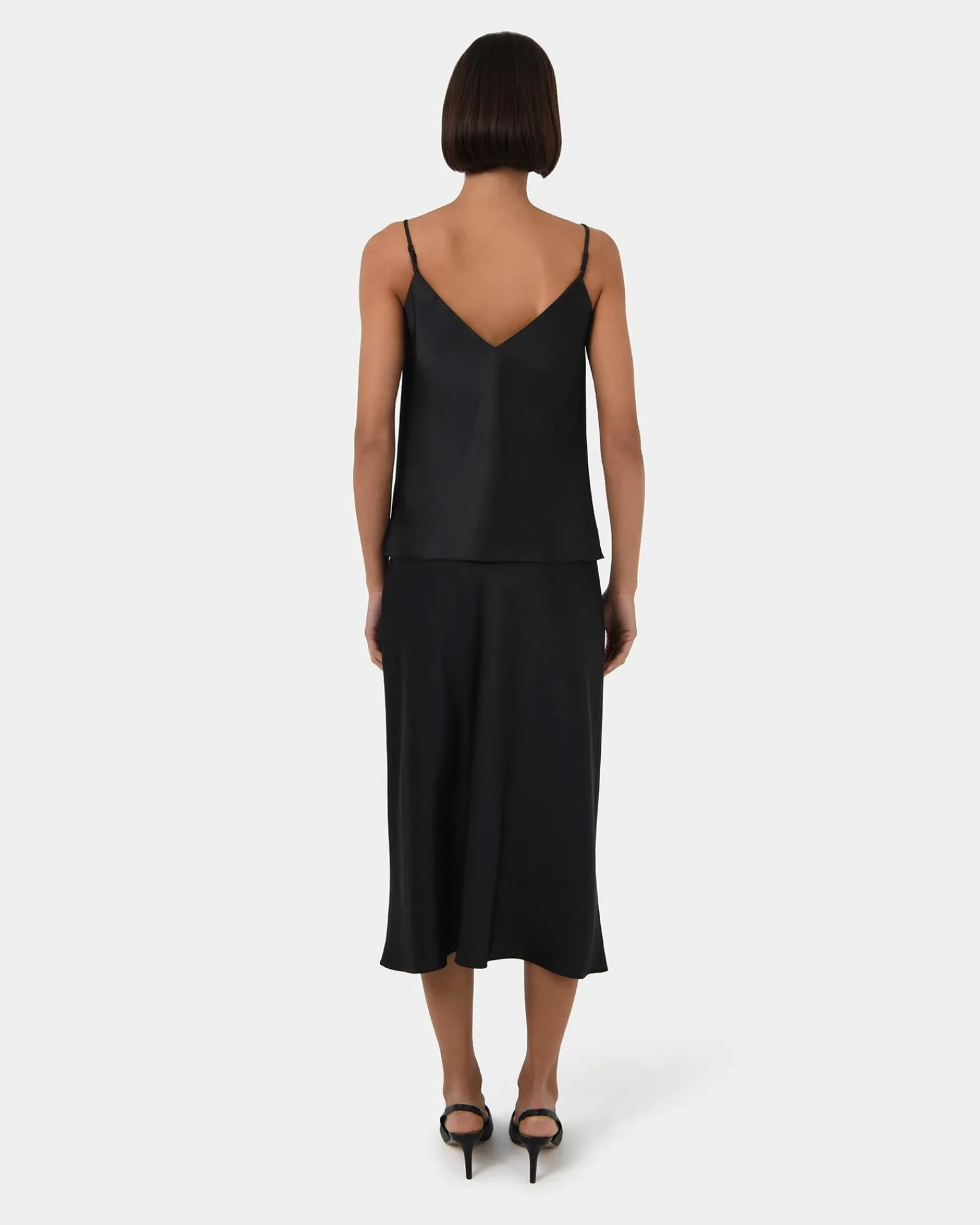 Forcast Joy Satin Midi Skirt* Midi & Maxi Skirts|Work Skirts