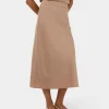 Forcast Joy Satin Midi Skirt* Midi & Maxi Skirts|Work Skirts