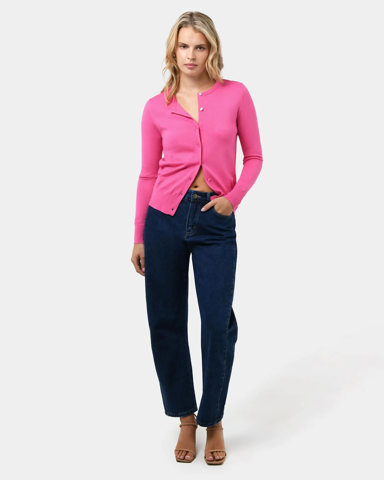 Forcast Joyce Knit Cardigan* T-Shirts & Tops|Long Sleeve Tops