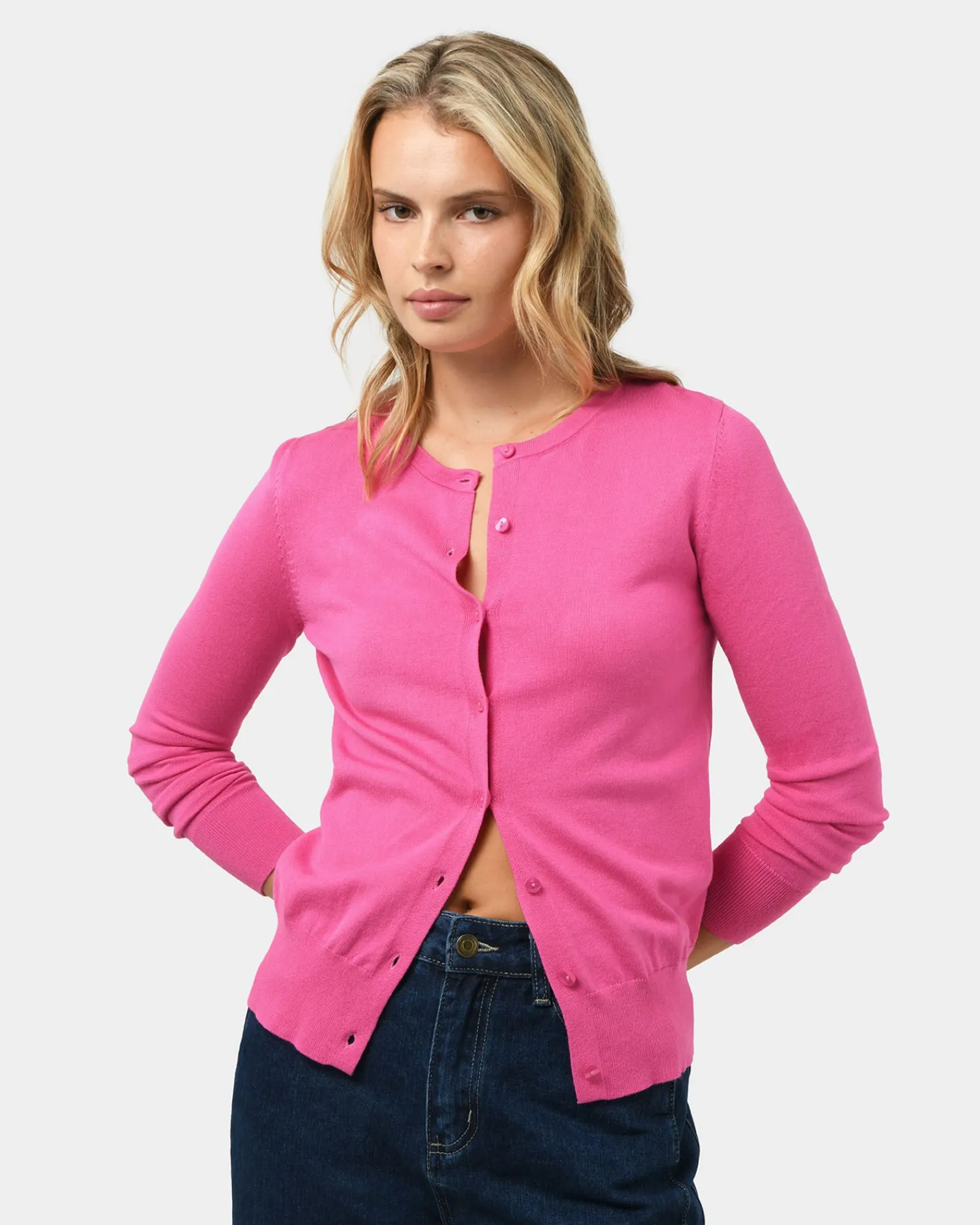 Forcast Joyce Knit Cardigan* T-Shirts & Tops|Long Sleeve Tops