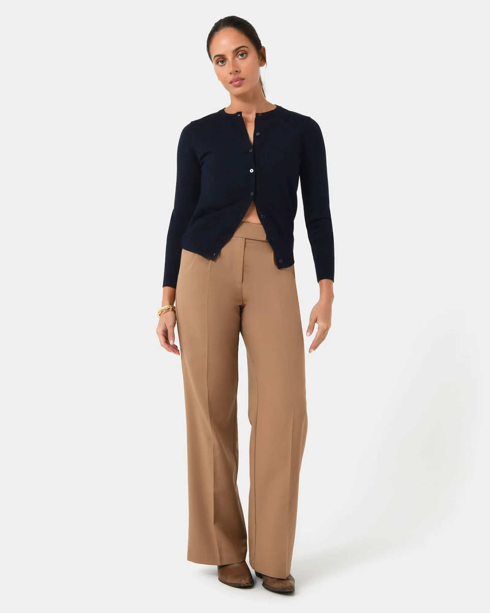 Forcast Joyce Knit Cardigan* Long Sleeve Tops|Work Tops