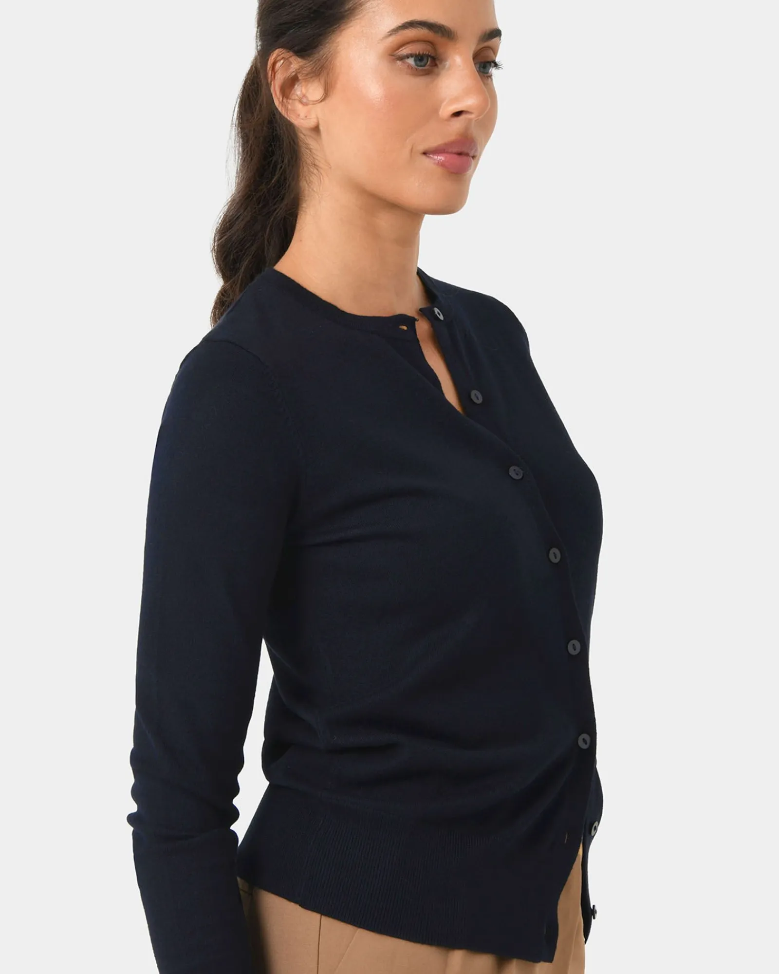 Forcast Joyce Knit Cardigan* Long Sleeve Tops|Work Tops