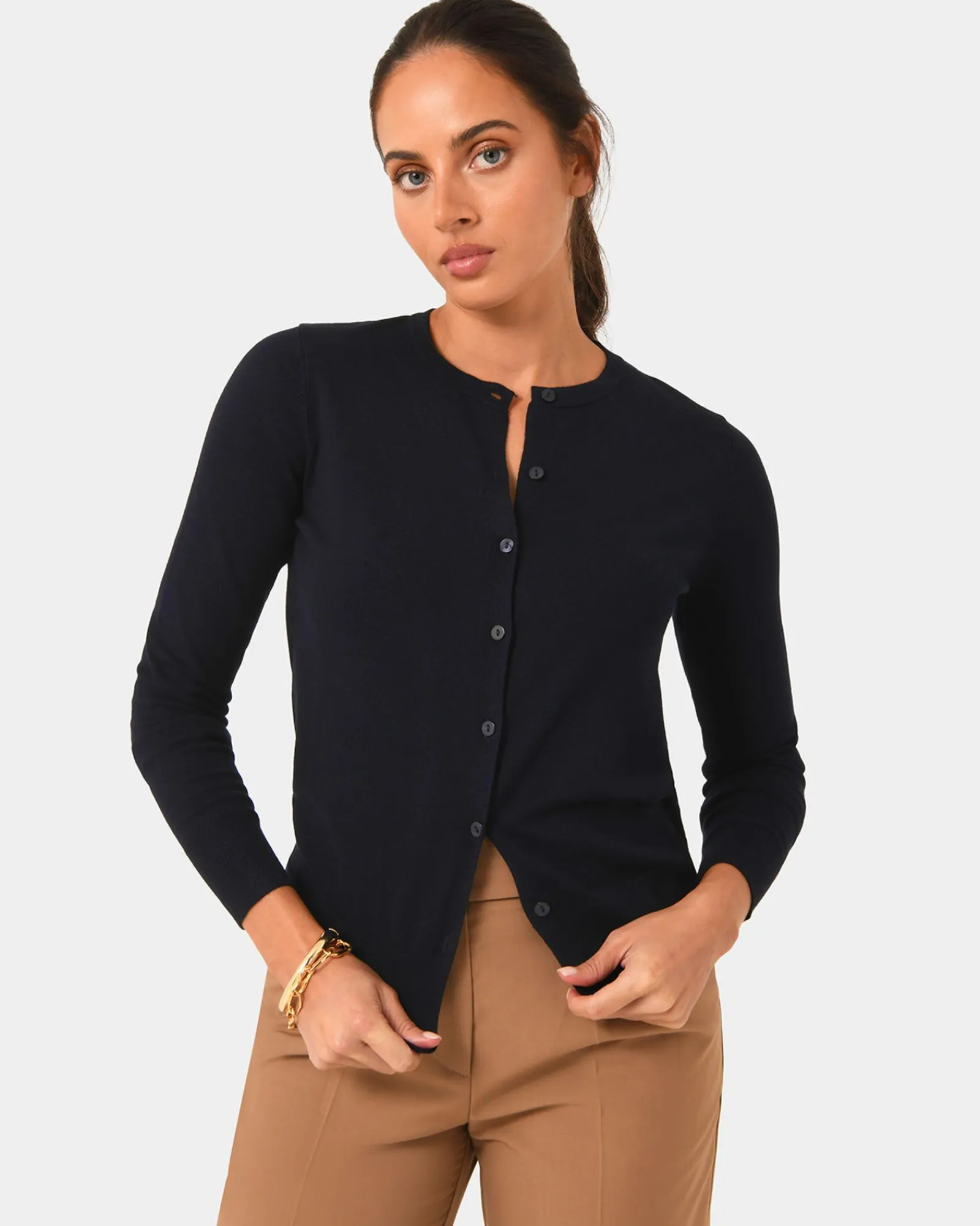 Forcast Joyce Knit Cardigan* Long Sleeve Tops|Work Tops