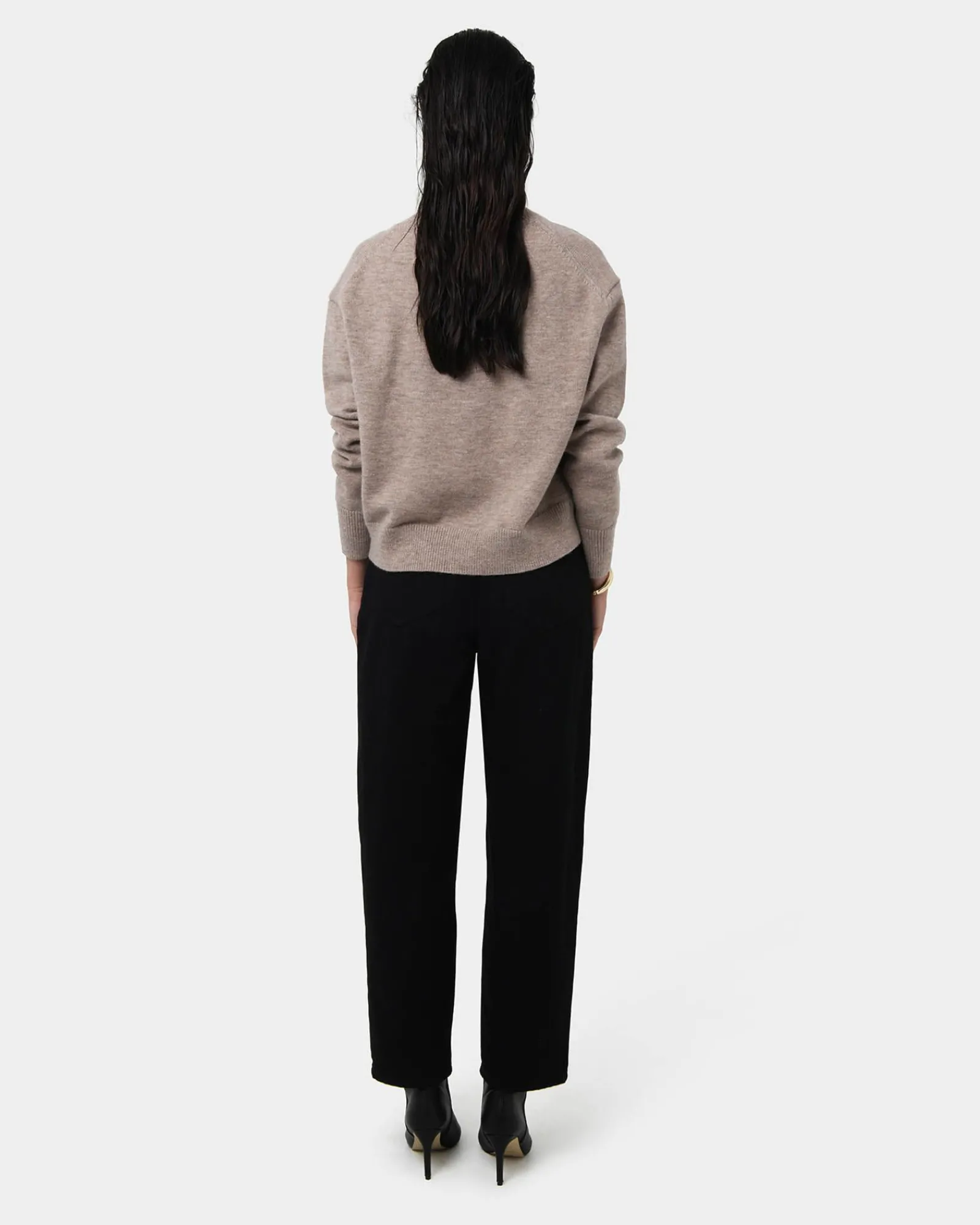 Forcast Joyli Round Neck Knit* Long Sleeve Tops|Work Tops