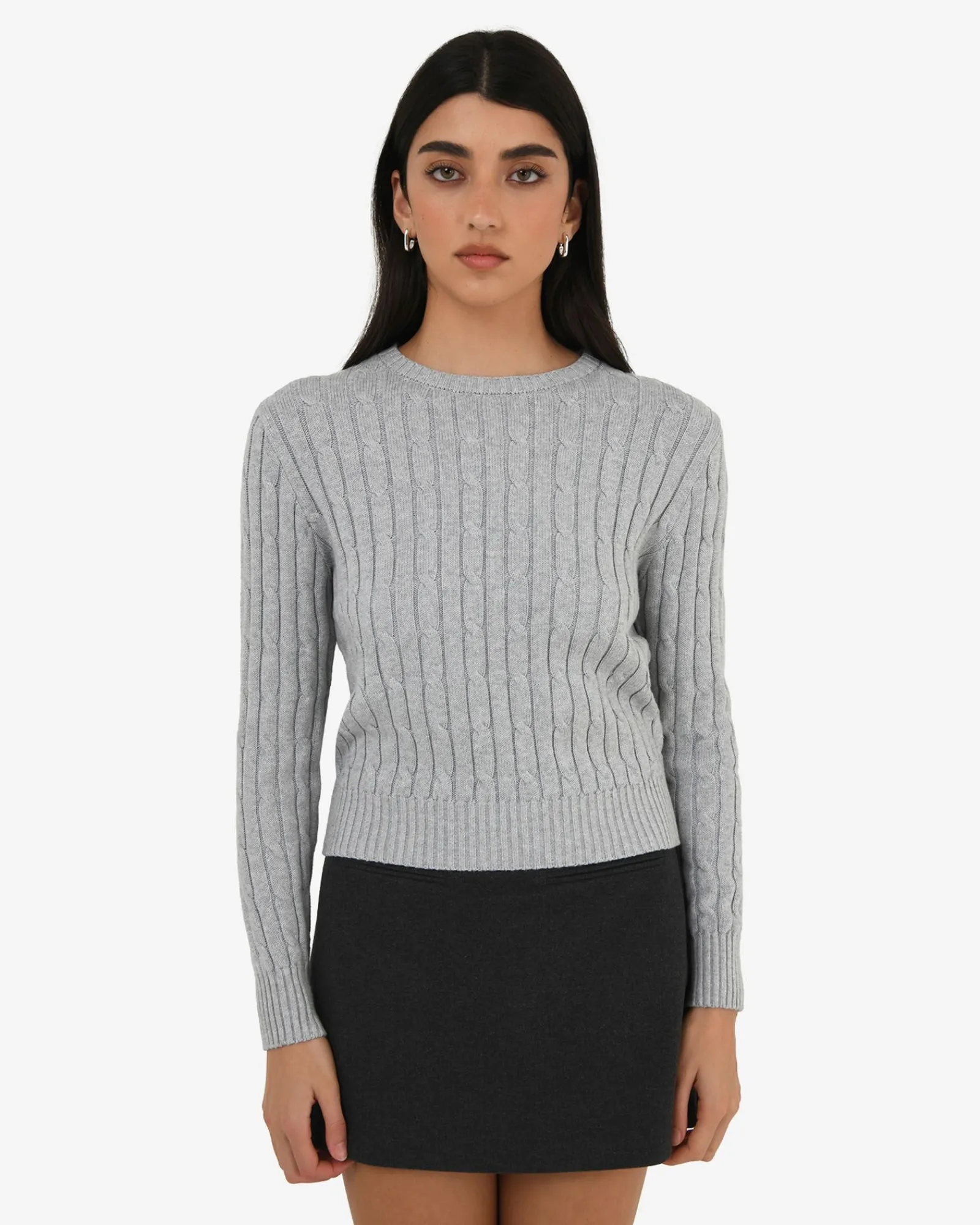 Forcast Juanita Cotton Cable Knit* T-Shirts & Tops|Work Tops