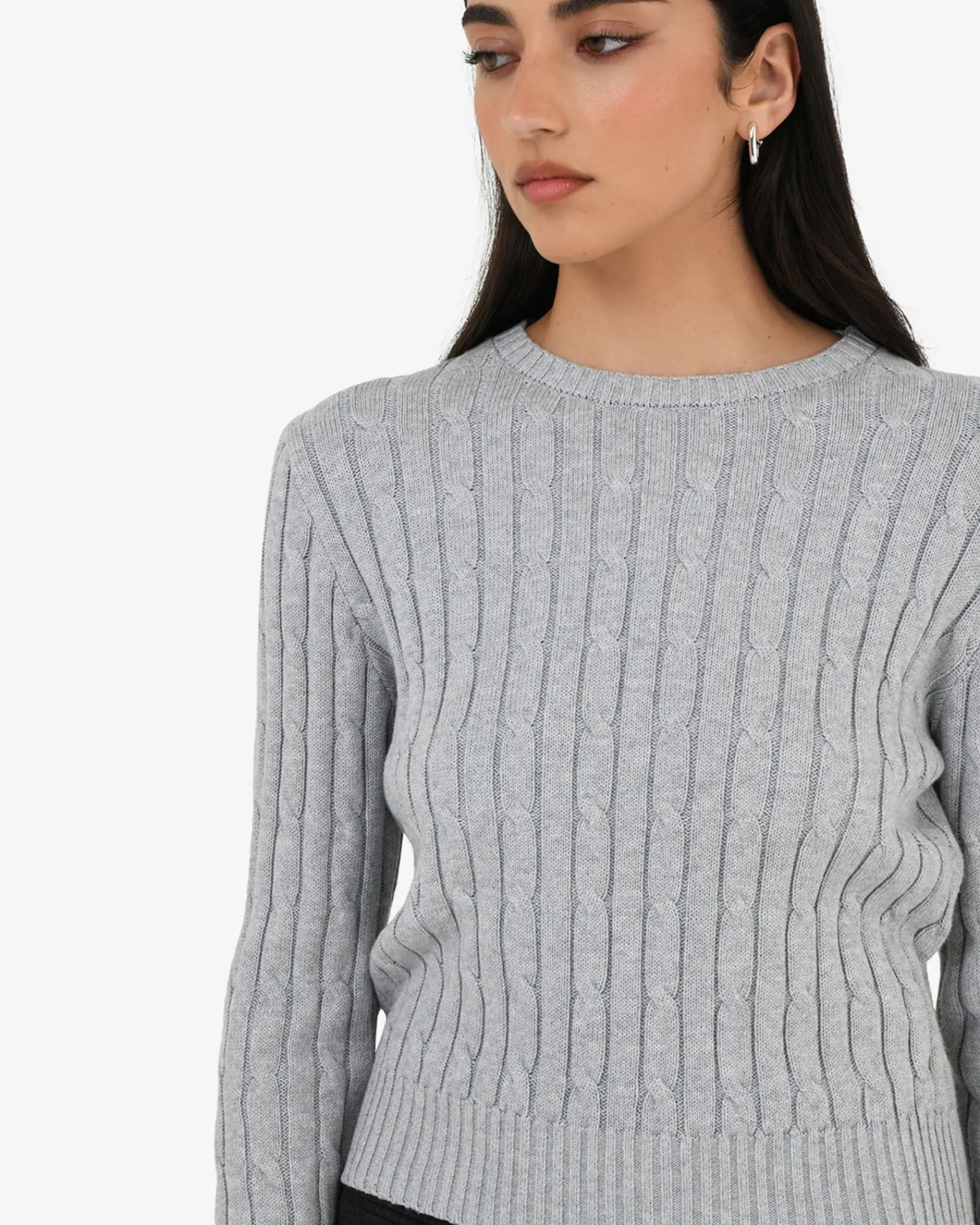 Forcast Juanita Cotton Cable Knit* T-Shirts & Tops|Work Tops