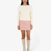 Forcast Juanita Cotton Cable Knit* Long Sleeve Tops|Work Tops