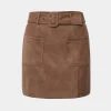 Forcast Julie Faux Suede Mini Skirt* Mini Skirts|Work Skirts