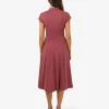Forcast Juno Panel Ponte Dress* Midi Dresses|Midi Dresses