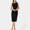 Forcast Juno Ponte Fitted Dress* Midi Dresses|Midi Dresses
