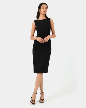 Forcast Juno Ponte Fitted Dress* Midi Dresses|Midi Dresses