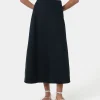 Forcast Kade Linen Blend Midi Skirt* Midi & Maxi Skirts|Work Skirts