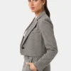 Forcast Kai Checked Crop Blazer* Work Tops|Jackets & Blazers