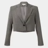 Forcast Kai Checked Crop Blazer* Work Tops|Jackets & Blazers