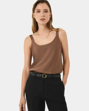 Forcast Kalena Satin Cami Top* T-Shirts & Tops|Work Tops