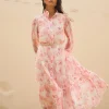 Forcast Kalia Midi Floral Dress* Midi Dresses|Midi Dresses