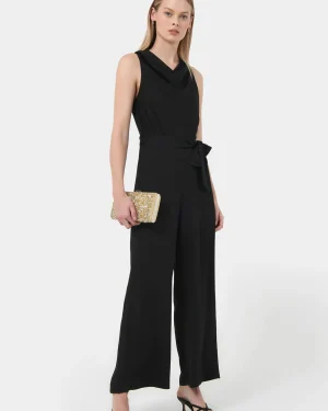 Forcast Kalista Cowl Neck Jumpsuit* Jumpsuits