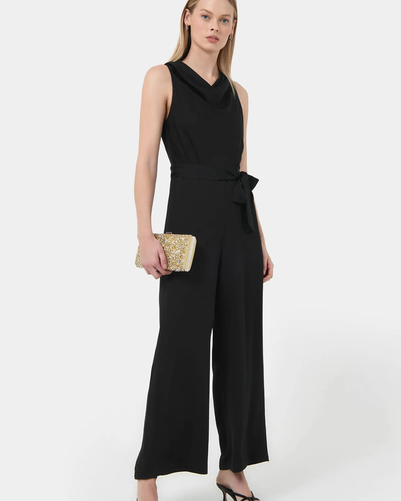 Forcast Kalista Cowl Neck Jumpsuit* Jumpsuits