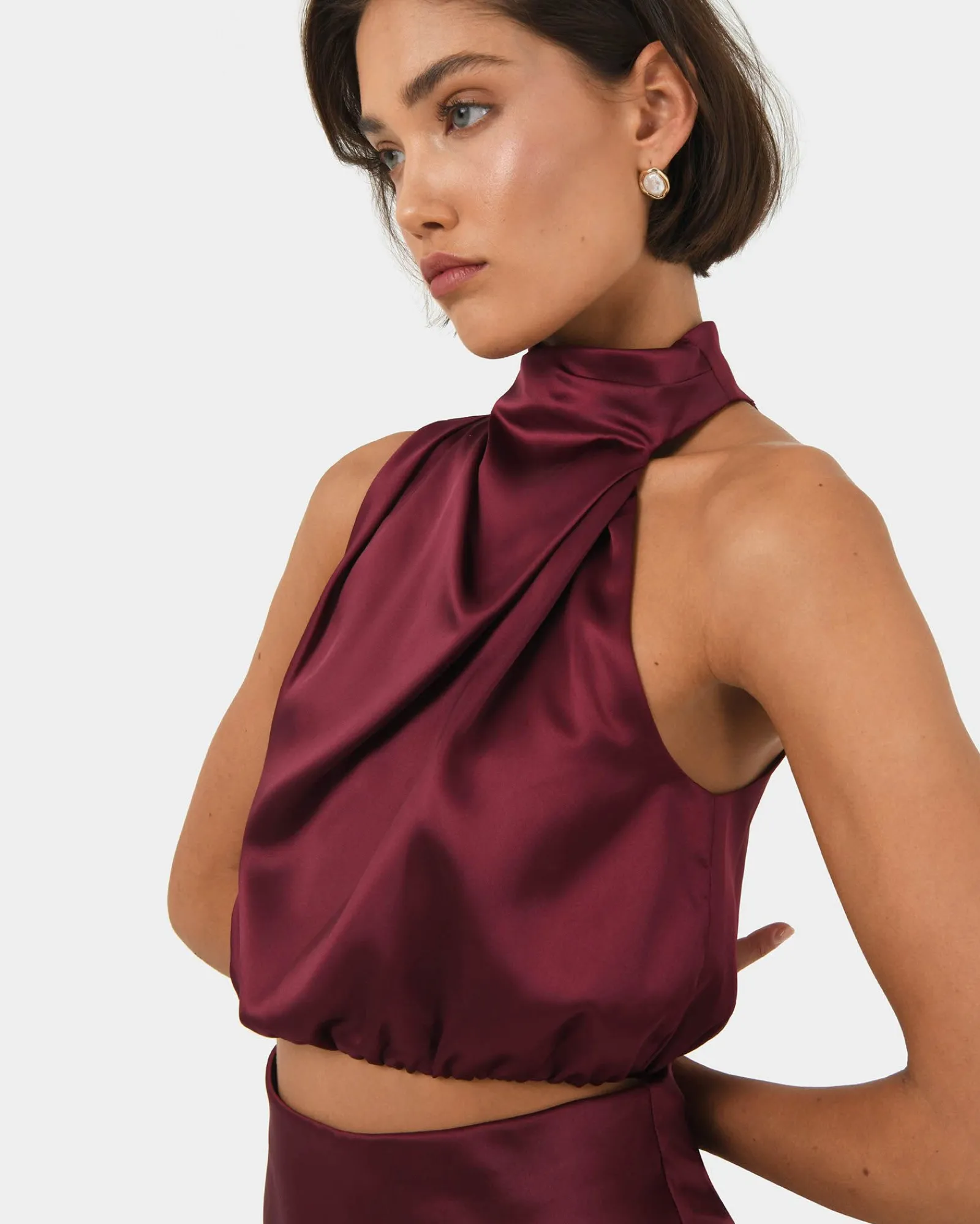 Forcast Kaye Asymmetric Cowl Neck Top* T-Shirts & Tops|Basic Tops