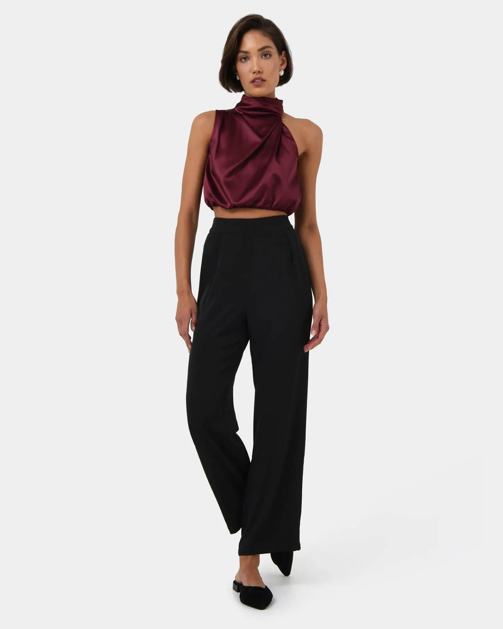 Forcast Kaye Asymmetric Cowl Neck Top* T-Shirts & Tops|Basic Tops