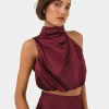 Forcast Kaye Asymmetric Cowl Neck Top* T-Shirts & Tops|Basic Tops