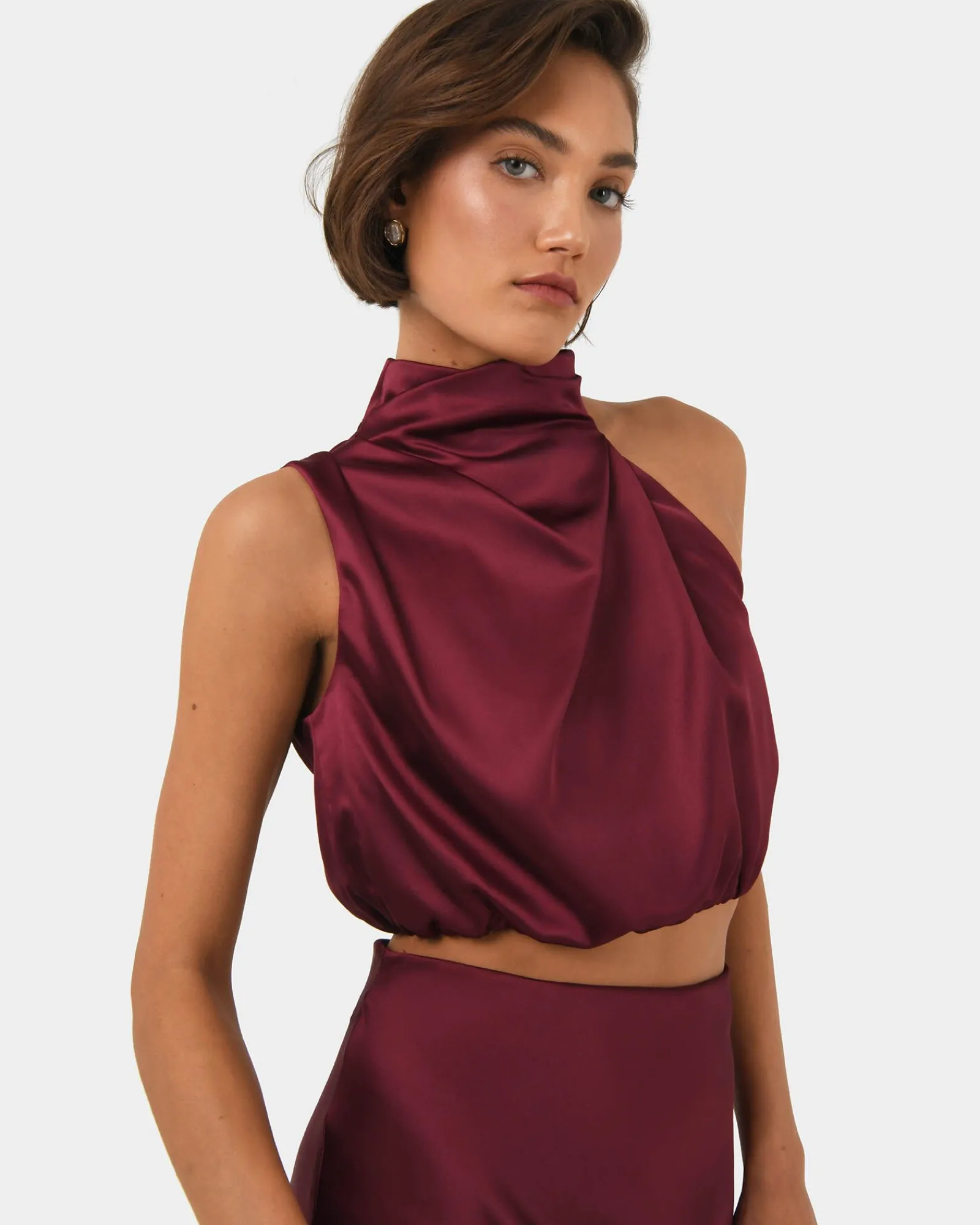 Forcast Kaye Asymmetric Cowl Neck Top* T-Shirts & Tops|Basic Tops