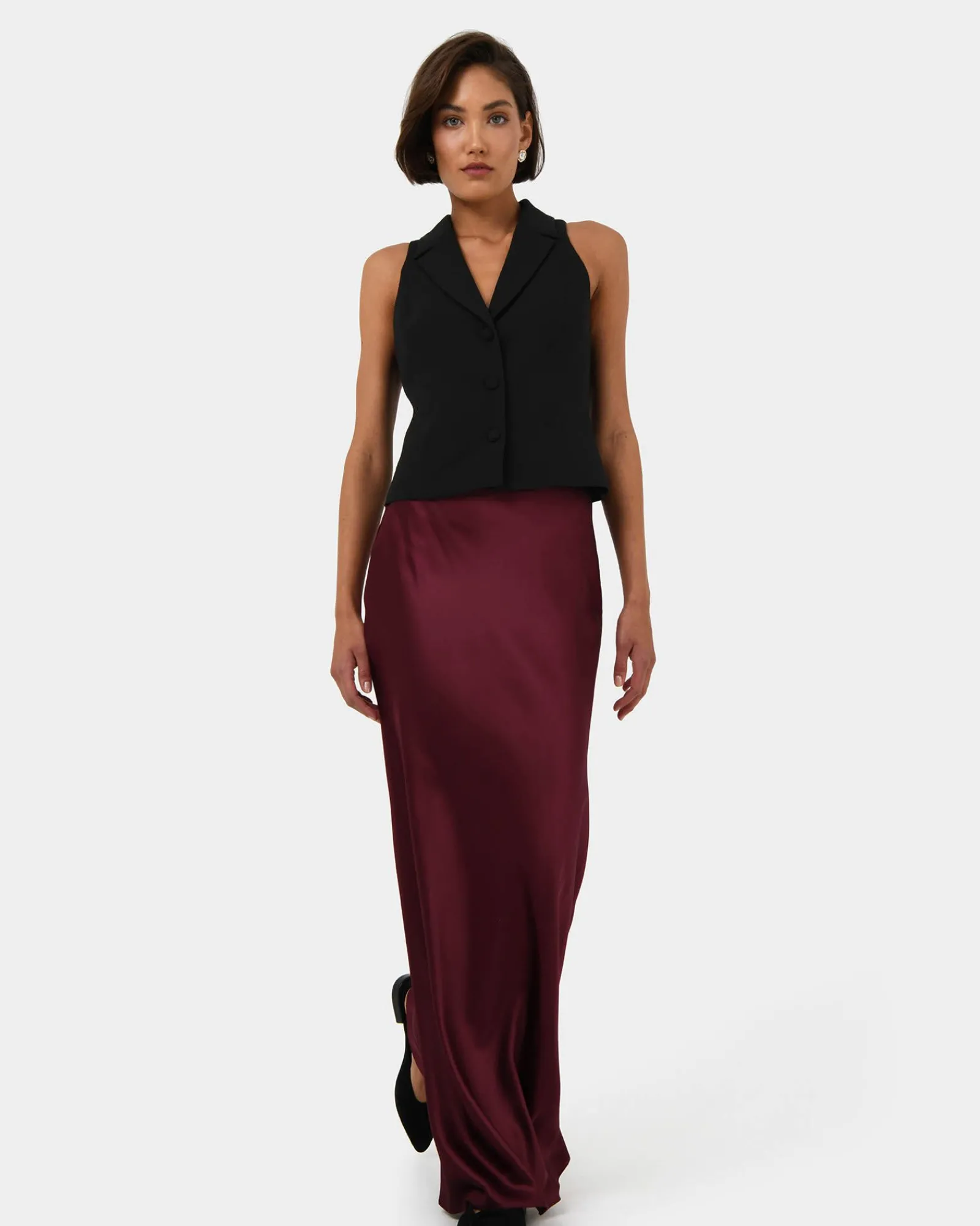 Forcast Kaye Maxi Bias Skirt* Midi & Maxi Skirts|Matching Sets