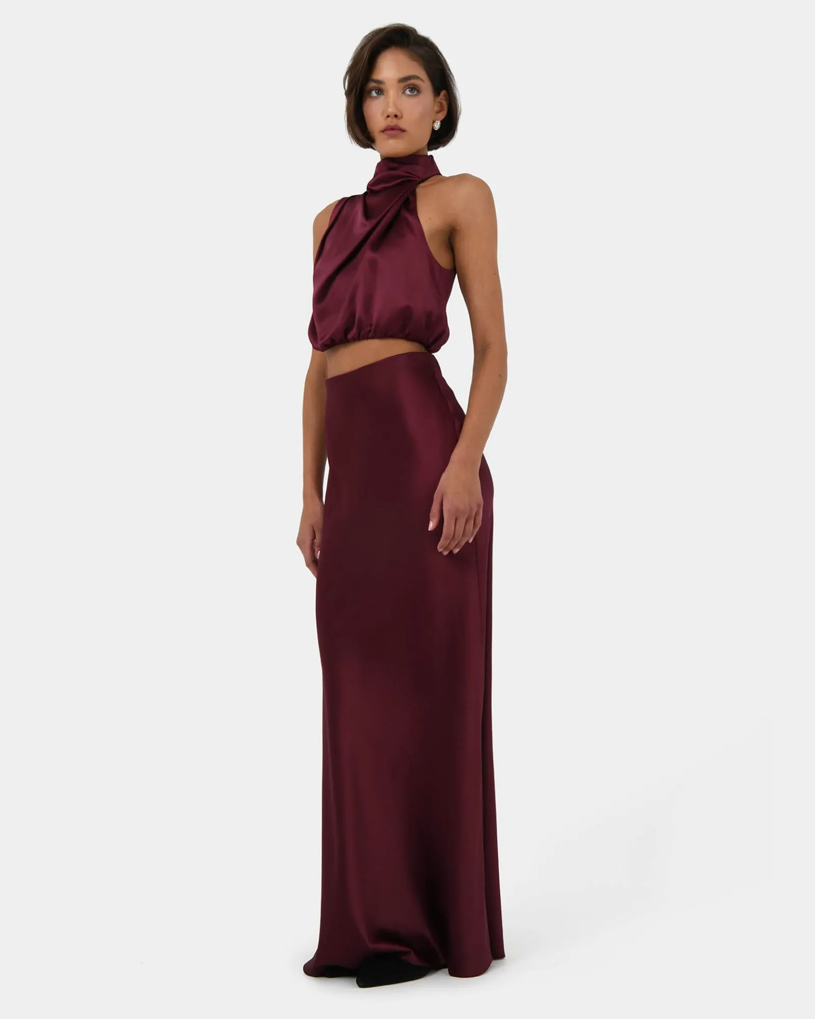 Forcast Kaye Maxi Bias Skirt* Midi & Maxi Skirts|Matching Sets