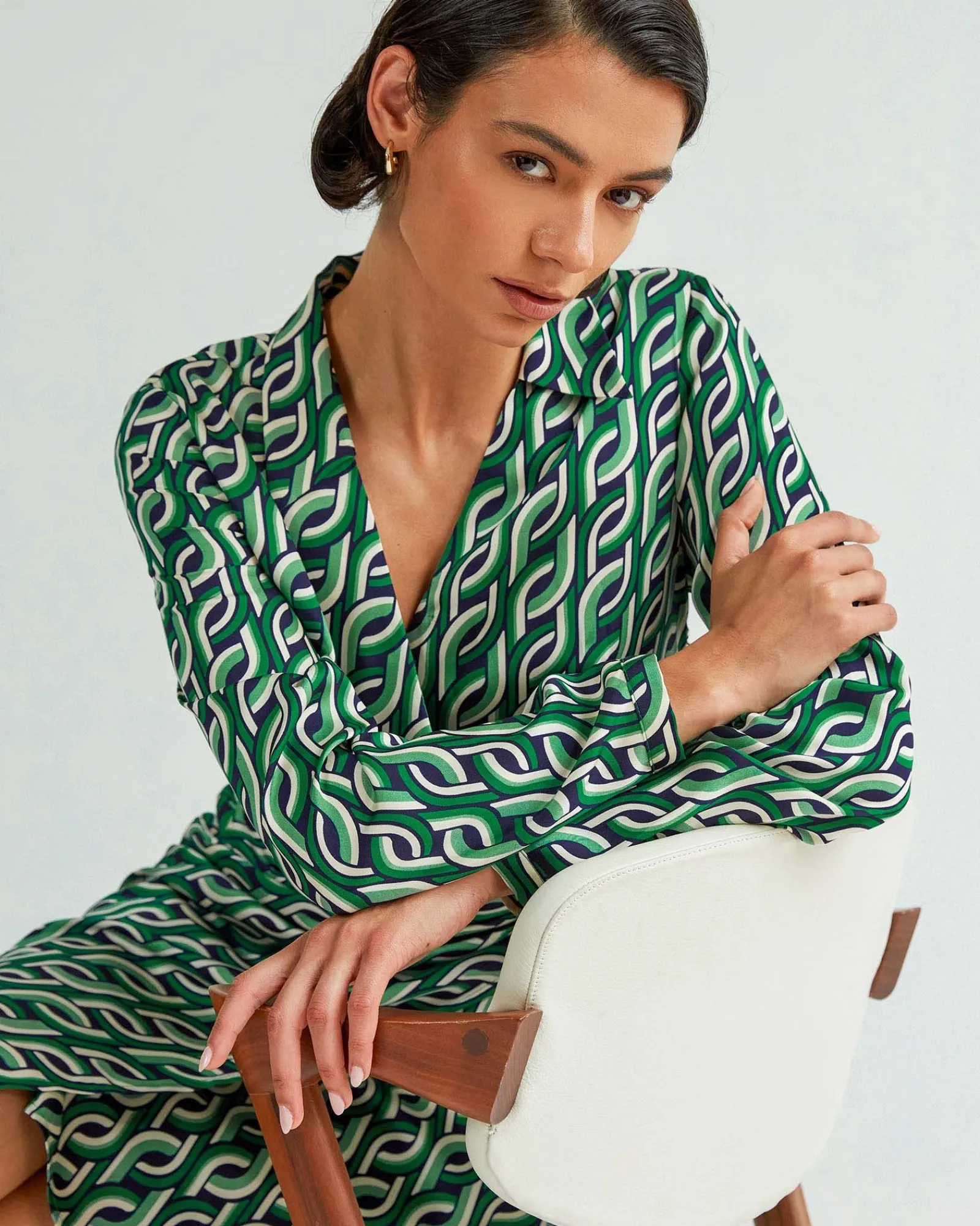 Forcast Keira Printed Mini Wrap Dress* Mini Dresses|Mini Dresses