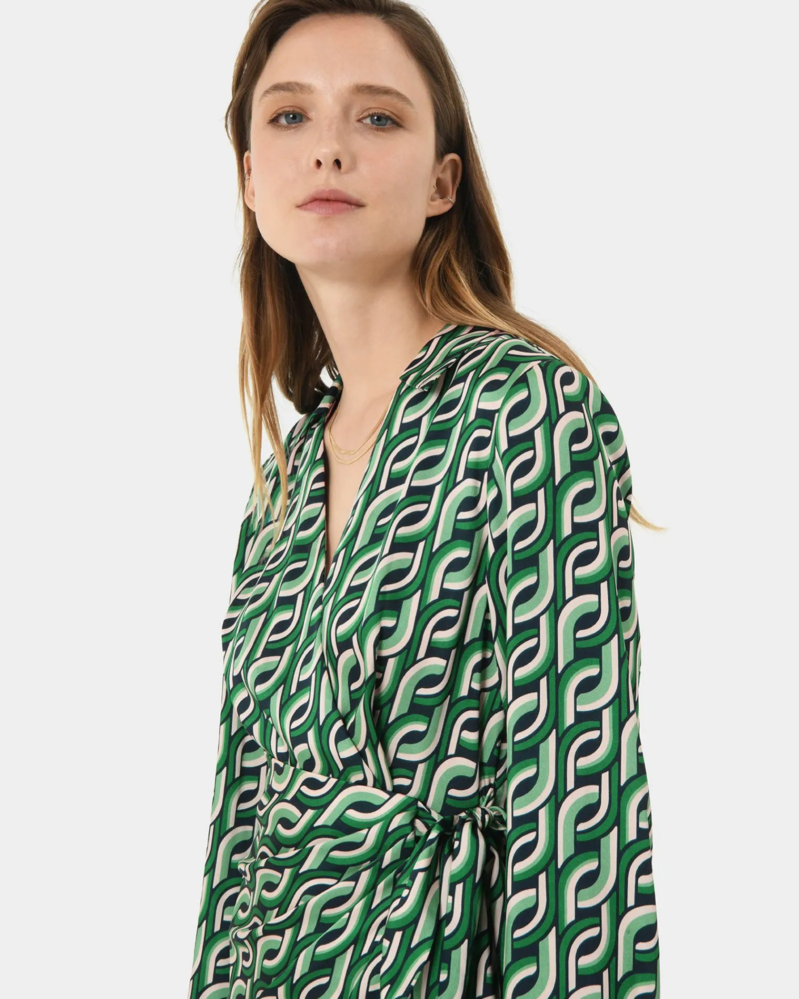Forcast Keira Printed Mini Wrap Dress* Mini Dresses|Mini Dresses