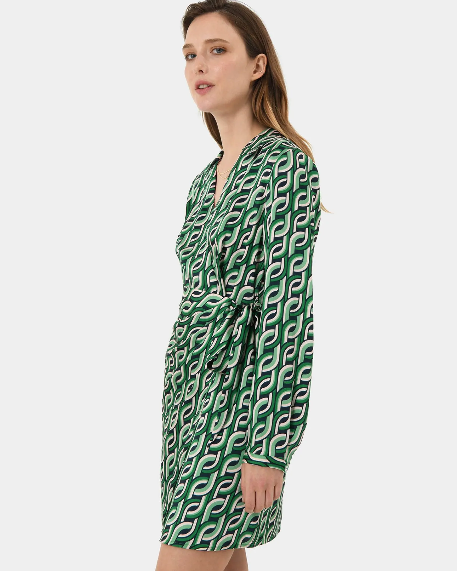 Forcast Keira Printed Mini Wrap Dress* Mini Dresses|Mini Dresses