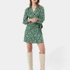 Forcast Keira Printed Mini Wrap Dress* Mini Dresses|Mini Dresses
