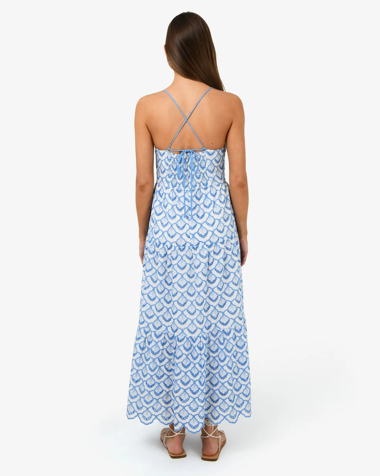 Forcast Kela Embroidery Maxi Dress* Conscious|Day Dresses