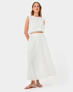 Forcast Kenya Linen Skirt* Midi & Maxi Skirts|Work Skirts