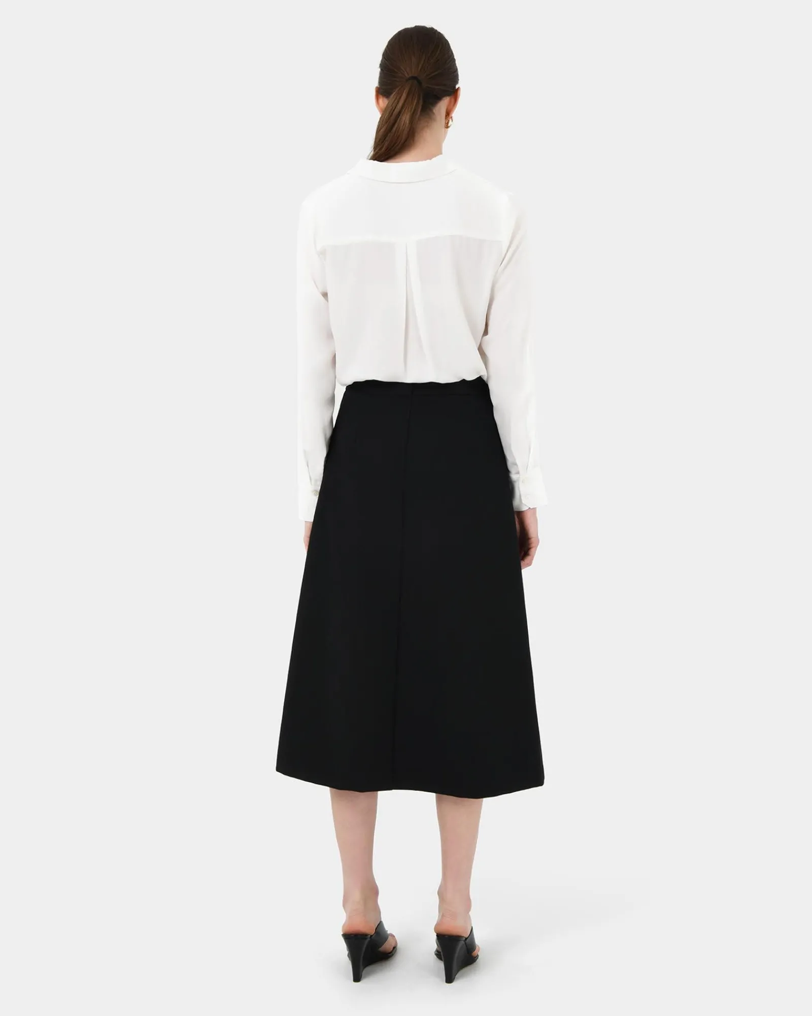 Forcast Kevin Relax Fit Crepe Shirt* Long Sleeve Tops|Shirts & Blouses