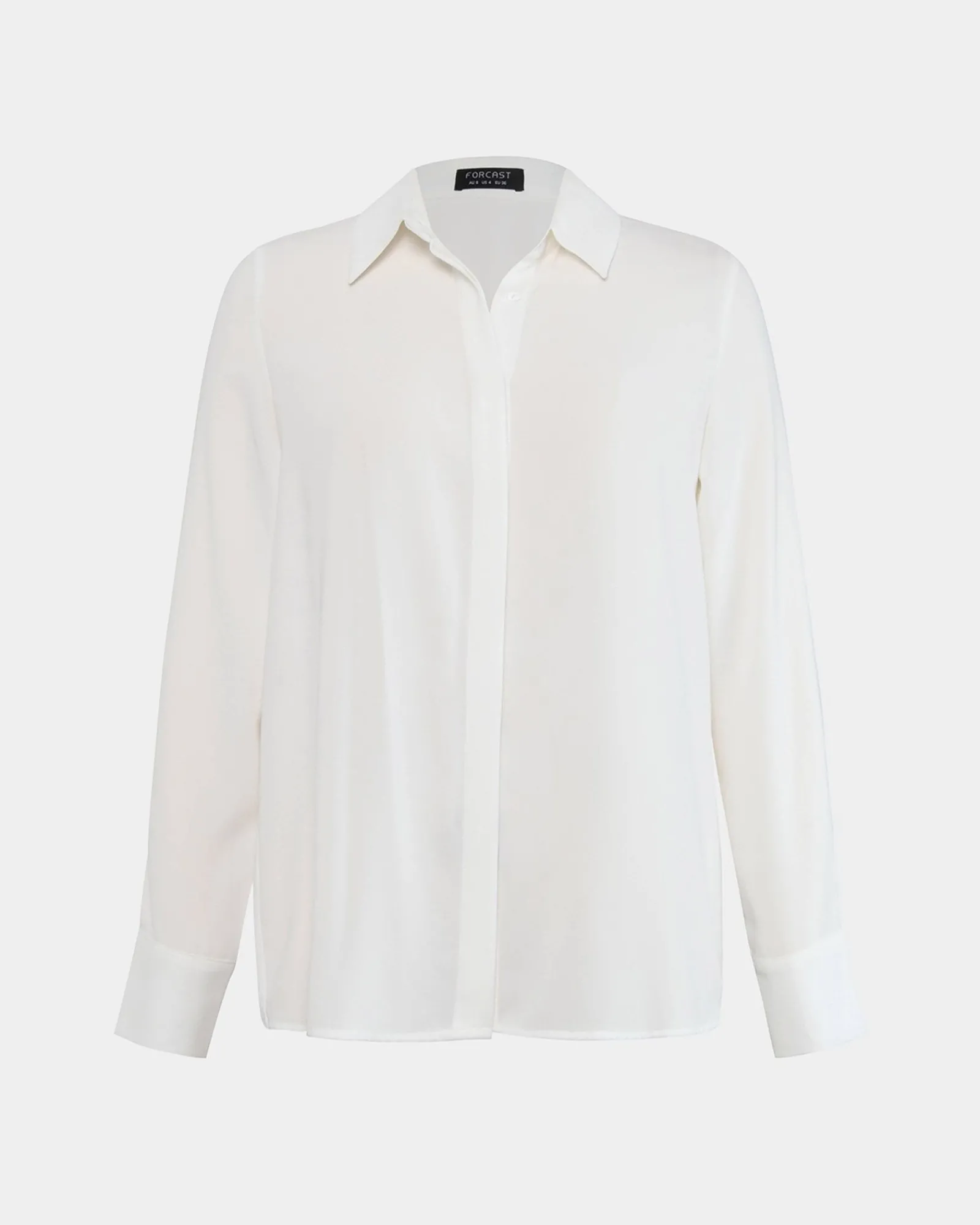 Forcast Kevin Relax Fit Crepe Shirt* Long Sleeve Tops|Shirts & Blouses