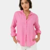 Forcast Khalo Linen Buttoned Shirt* Long Sleeve Tops|Shirts & Blouses