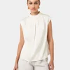 Forcast Kiar Pleated Satin Top* T-Shirts & Tops|Work Tops