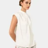 Forcast Kiar Pleated Satin Top* T-Shirts & Tops|Work Tops