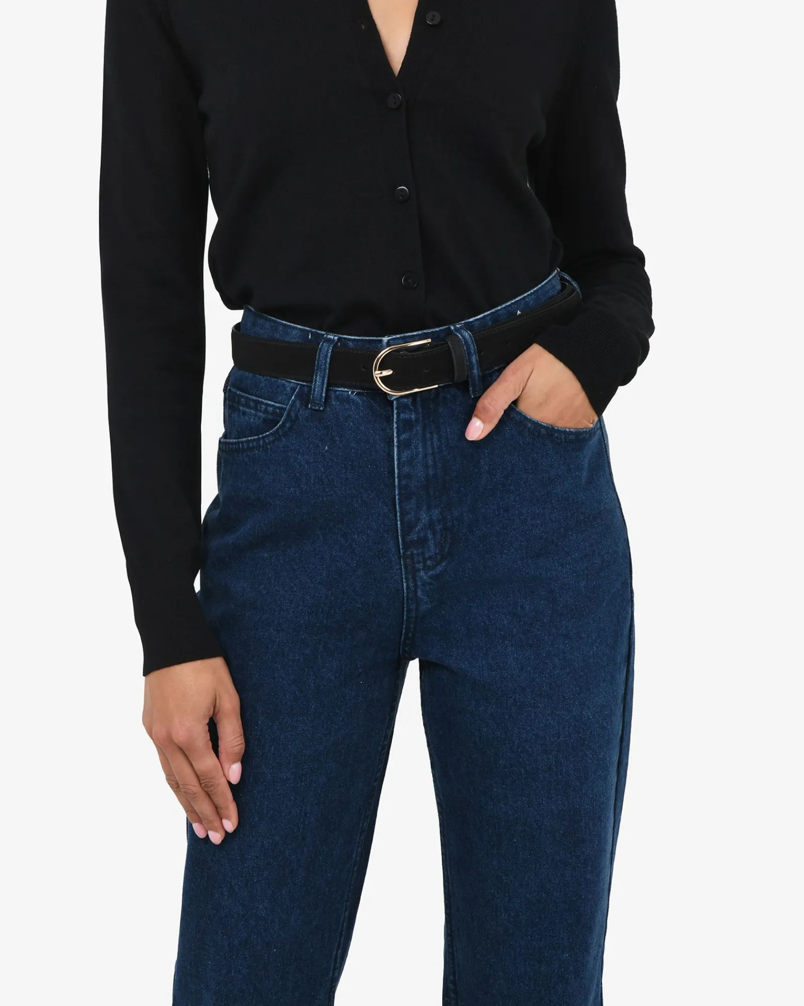 Forcast Kristen Suede Leather Belt* Belts